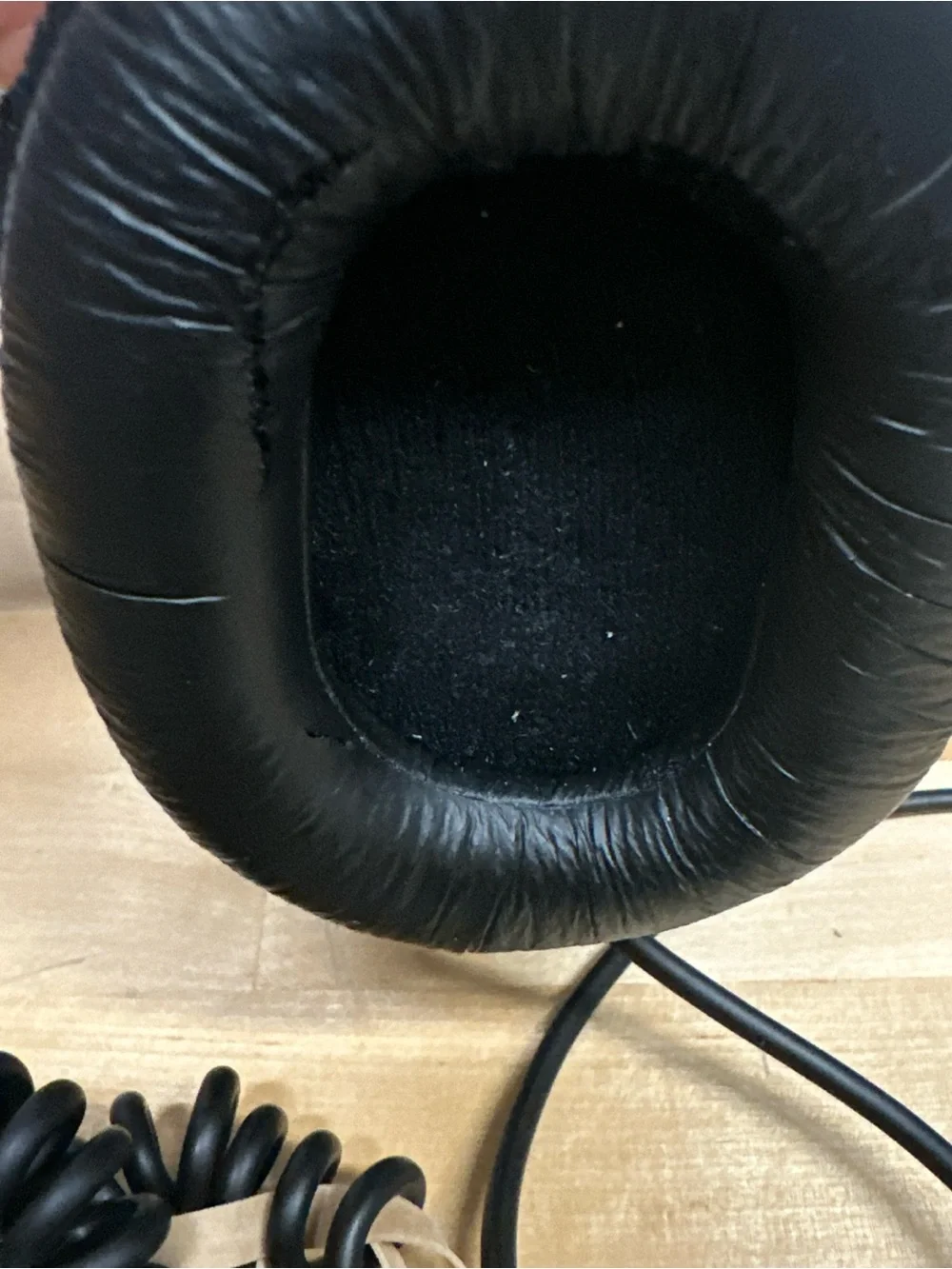 Sony Black Over-Ear Headphones with Blue Accent